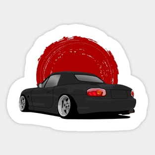 Black Mazda Miata Sticker